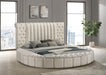 Sonya - Upholstered Round Storage Bed - Simple Home Plus