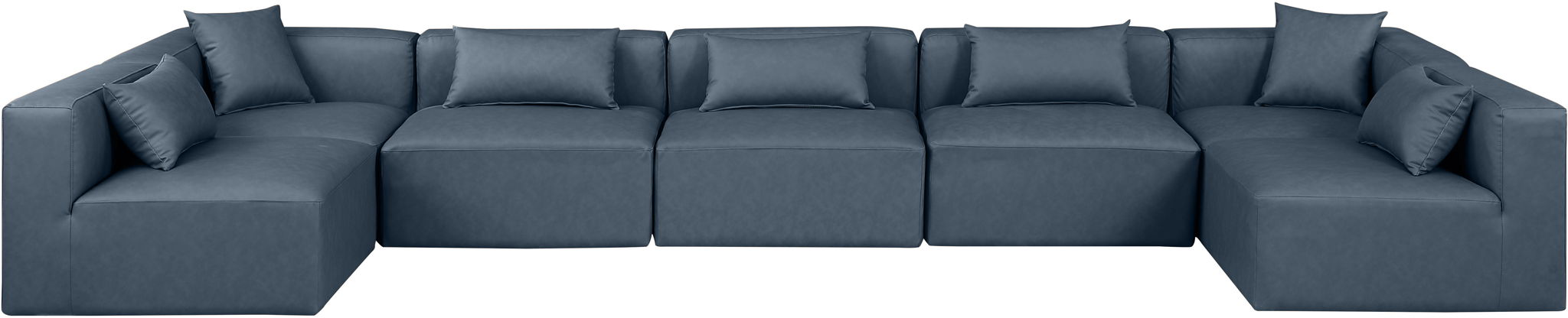 Cube - 7 Piece Modular U-Shaped Sectional - Simple Home Plus