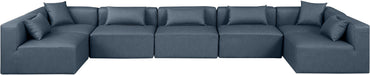 Cube - 7 Piece Modular U-Shaped Sectional - Simple Home Plus