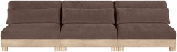 Turin - Chenille Fabric Upholstered Modular Sectional - Brown - Simple Home Plus