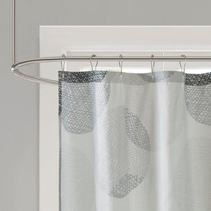 Knowles - Shower Curtain - Gray - Simple Home Plus