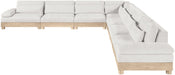 Turin - Chenille Fabric Upholstered Modular Sectional - White - Simple Home Plus