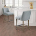 Delaney - 25" Upholstered Counter Stool - Blue - Simple Home Plus