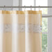 Serene - Embroidered Floral Shower Curtain - Yellow - Simple Home Plus