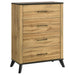 Kaywood - 4-Drawer Bedroom Chest Of Drawers - Natural Pine - Simple Home Plus