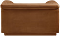 Cascade - Velvet Chair - Saddle - Simple Home Plus