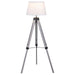 Dayton - Empire Shade Metal Tripod Floor Lamp - Gray - Simple Home Plus