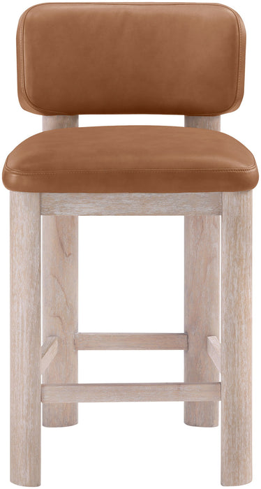 Paloma - Faux Leather Upholstered Counter Stool (Set of 2) - Simple Home Plus