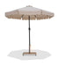 Amalfi - Aluminum Patio Umbrella - Light Brown Base / Black Pole - Simple Home Plus