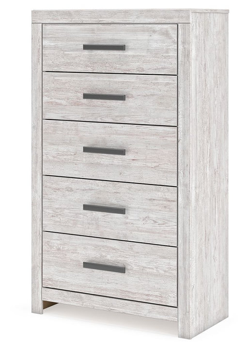 Cayboni - Whitewash - Five Drawer Chest - Simple Home Plus