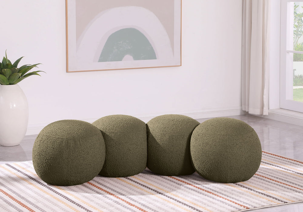 Apollo - Boucle Fabric Bench - Simple Home Plus