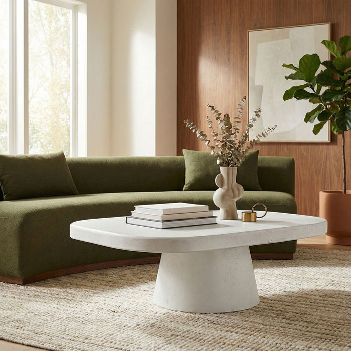 Prato - Concrete Indoor/Outdoor Coffee Table - Simple Home Plus