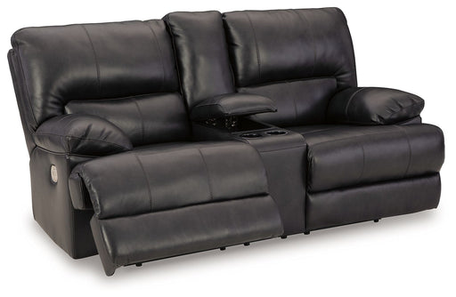 Mountainous - Eclipse - Power Reclining Loveseat With Console /Adj Headrest - Simple Home Plus
