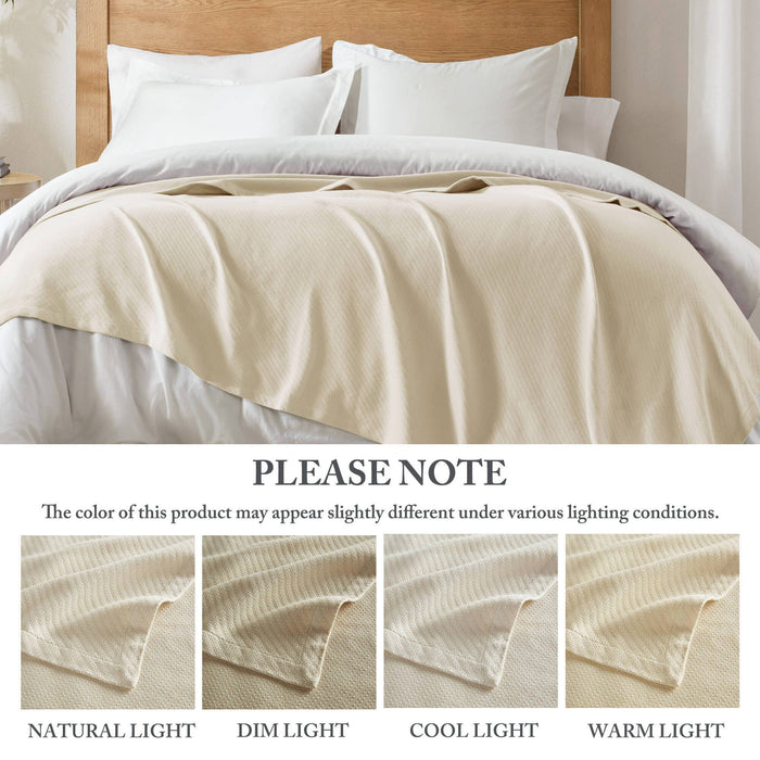 Liquid Cotton - King Blanket - Ivory - Simple Home Plus