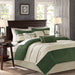 Palmer - Queen Piece Comforter (Set of 7) - Green - Simple Home Plus