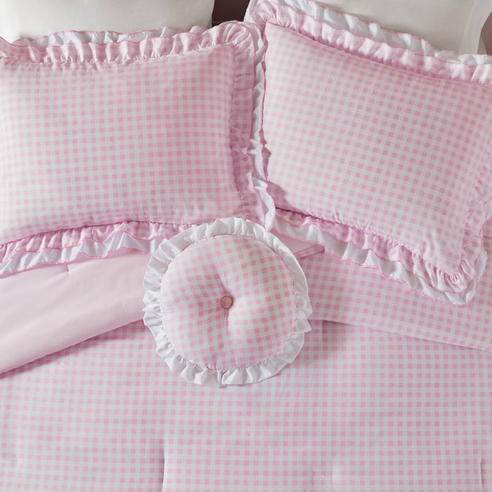 Rowena - Comforter Set - Pink - Simple Home Plus