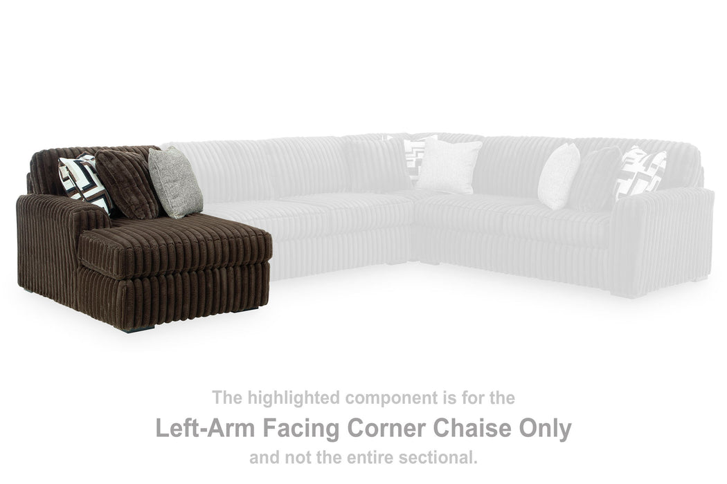 Midnight-Madness - LAF Corner Chaise - Chocolate - Simple Home Plus