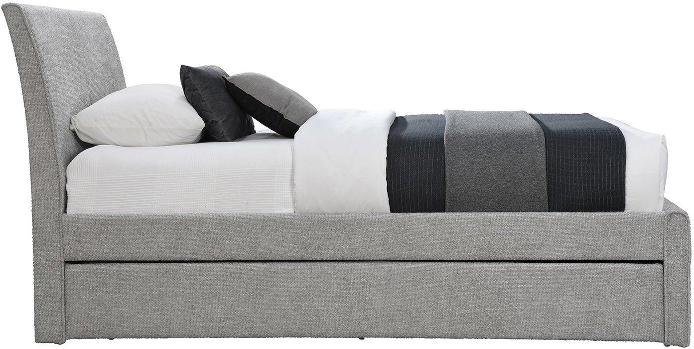 Myles - Chenille Twin Trundle Bed - Simple Home Plus