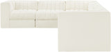 Rummi - Velvet Performance Fabric Upholstered 6 Piece Modular Sectional - Simple Home Plus