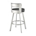 Flynn - Swivel Bar Stool - Brushed Steel - Simple Home Plus