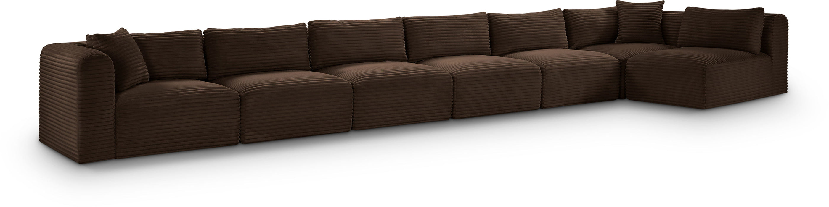 Shaggy - 7 Piece Modular Sectional - Simple Home Plus