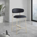 Lupita - Counter Stool With Brushed Gold Frame (Set of 2) - Simple Home Plus