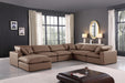 Comfy - 7 Piece Faux Leather Modular Sectional With Chaise - Simple Home Plus