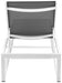 Maldives - Water Resistant Outdoor Patio Adjustable Sun Chaise Lounge Chair With White Base - Simple Home Plus