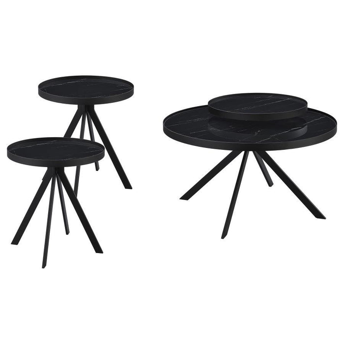 Briggs - Round Coffee And End Table Set - Simple Home Plus