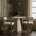 Ravina - Upholstered Counter Stool With Stained Natural Base - Simple Home Plus