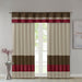Amherst - Polyoni Pintuck Window Valance - Red - Simple Home Plus