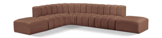 Arc - Faux Leather 7 Piece Corner Modular Sofa - Simple Home Plus
