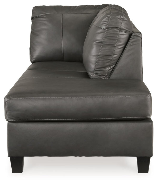 Valderno - Raf Corner Chaise - Fog - Simple Home Plus