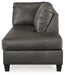 Valderno - Raf Corner Chaise - Fog - Simple Home Plus