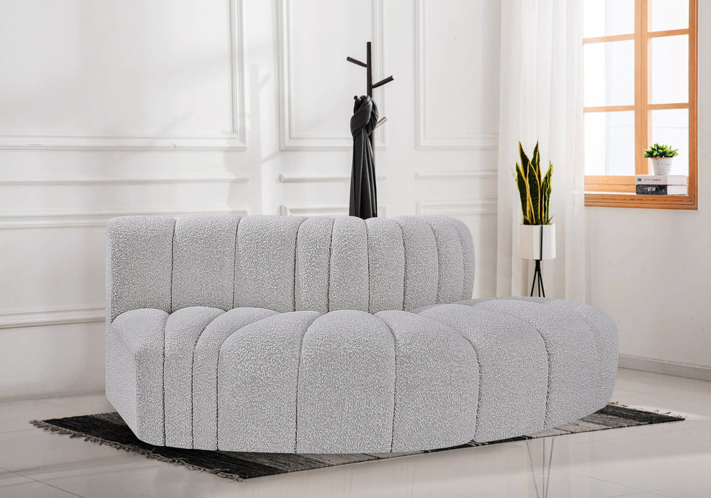 Arc - Boucle Fabric 3 Piece Modular Sofa - Simple Home Plus