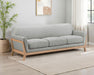 Vaughn - Fabric Upholstered Flared Arm Sofa - Gray - Simple Home Plus