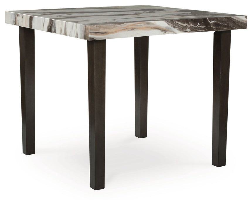 Jeshina - Dark Brown / Beige - Square Dining Room Counter Table - Simple Home Plus