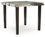 Jeshina - Dark Brown / Beige - Square Dining Room Counter Table - Simple Home Plus