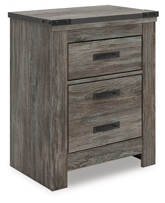 Frandern - Gray - Two Drawer Night Stand - Simple Home Plus