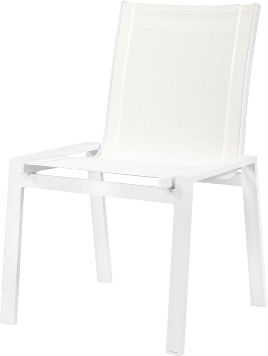 Nizuc - Outdoor Patio Dining Chair With White Frame (Set of 2) - Simple Home Plus