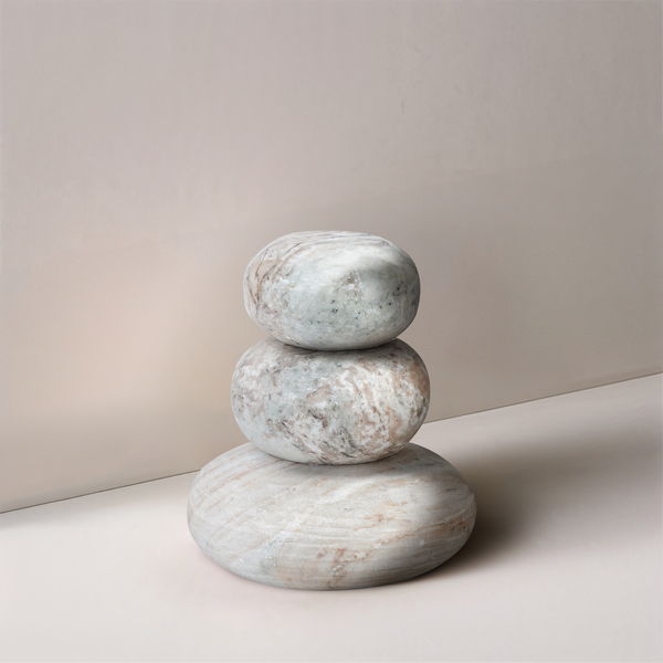 Pumpkin - 3 Piece Marble Decorative Object