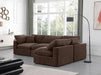 Comfy - 4 Piece Velvet Modular Armless Sectional - Simple Home Plus