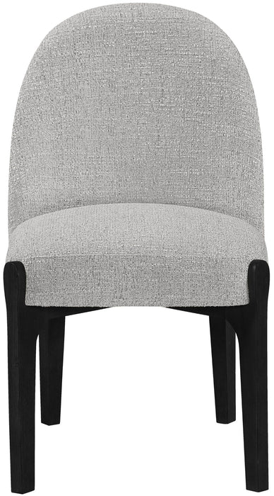 Torino - Upholstered Dining Chair With Brushed Black Base (Set of 2) - Simple Home Plus