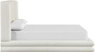 Chandra - Linen Textured Fabric Upholstered Bed - Simple Home Plus