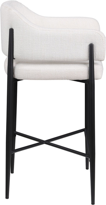 Dame - Fabric Upholstered Counter Stool (Set of 2) - Simple Home Plus