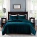 Harper - Reversible 3 Piece Coverlet Set - Teal - Simple Home Plus
