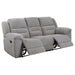 Gilson - Chenille Upholstered Reclining Sofa - Gray - Simple Home Plus