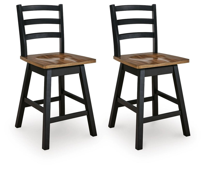 Wildenauer - Swivel Stool (Set of 2) - Simple Home Plus