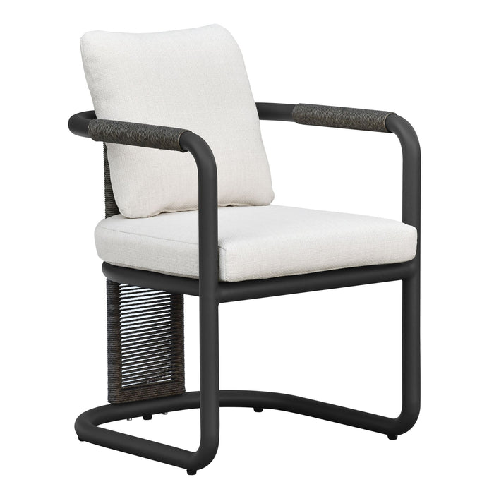 Dorado - 7-Piece Modern Outdoor Dining Set - Off-White / Gray - Simple Home Plus