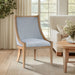 Elmcrest - Upholstered Dining Chair With Nailhead Trim - Light Blue - Simple Home Plus